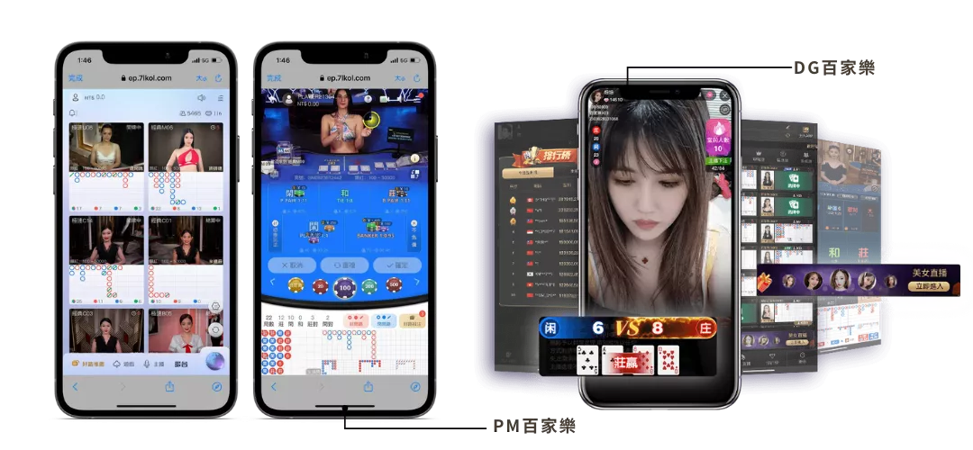 PM百家樂與DG百家樂