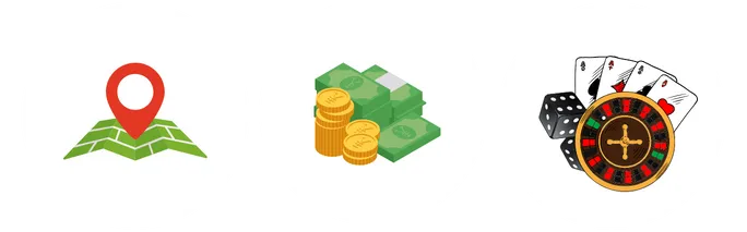 場所、賭資、賭具