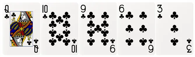 德州撲克牌型-同花