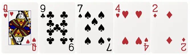 德州撲克牌型-高牌