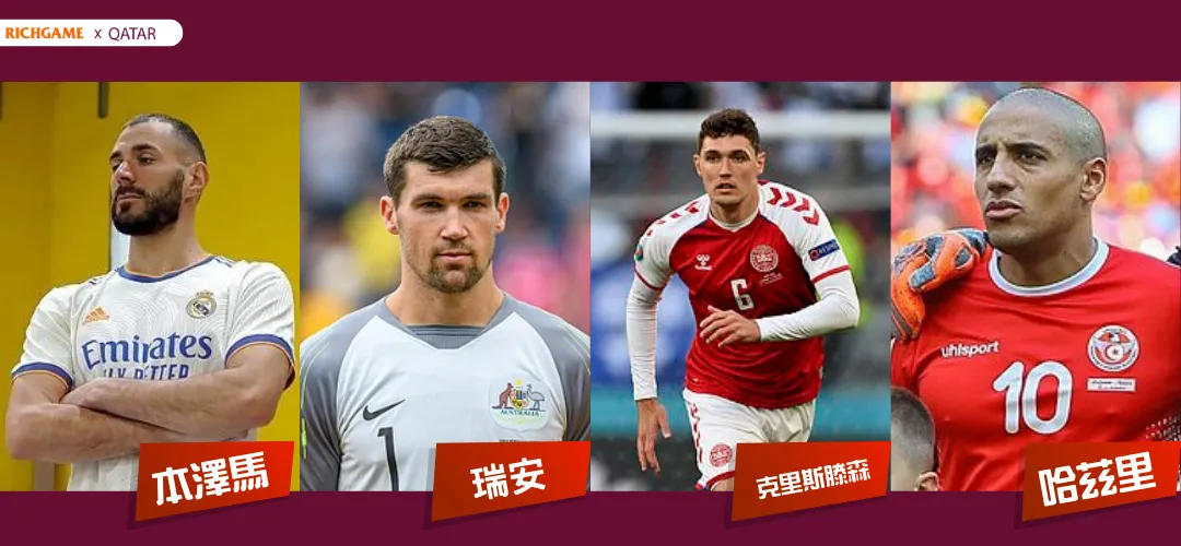 娛樂城世界盃小組D球星