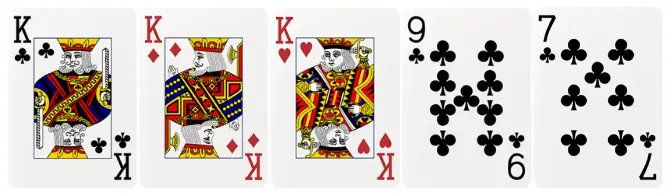 德州撲克牌型-三條