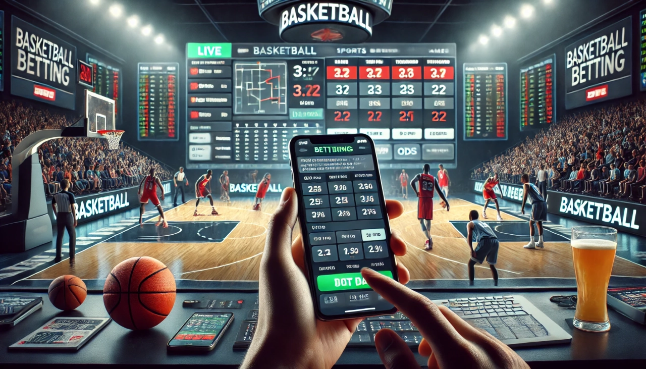 運彩籃球 - 玩家使用手機投注籃球比賽