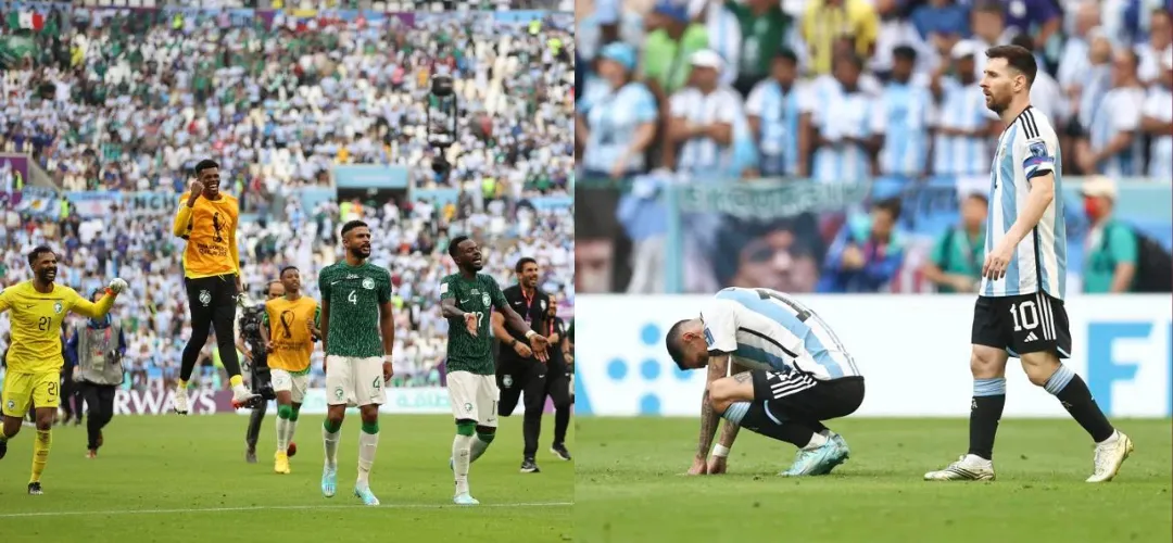 阿根廷梅西開場進攻1球不敵沙烏地阿拉伯